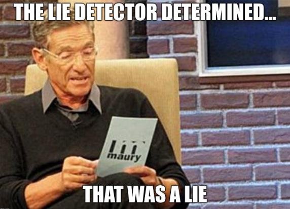 The Lie Detector Determined: It Was a Lie!