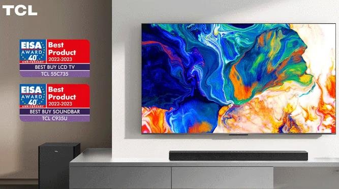 TCL Wins Three Prestigious 2023-2024 EISA Awards, Including EISA Home Theatre Mini LED TV