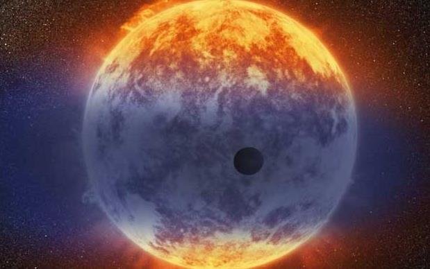 A Giant Exoplanet Loses Its Atmosphere to a Star’s Fury