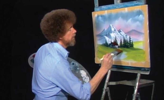 A Rare Bob Ross Painting from His First TV Show Episode Is Up for Sale for Nearly $10 Million