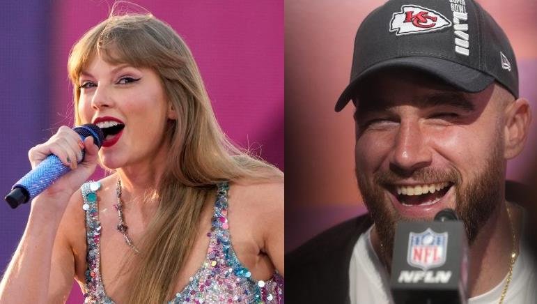 Taylor Swift and Travis Kelce spark romance rumors at Chiefs game