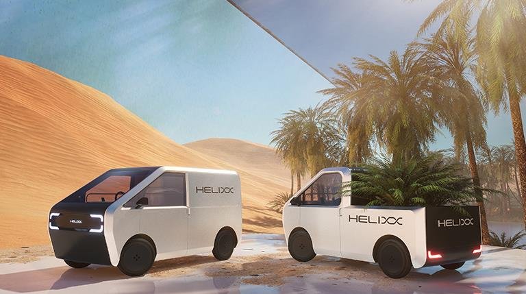 Helixx reveals new EV manufacturing system with demo vehicle