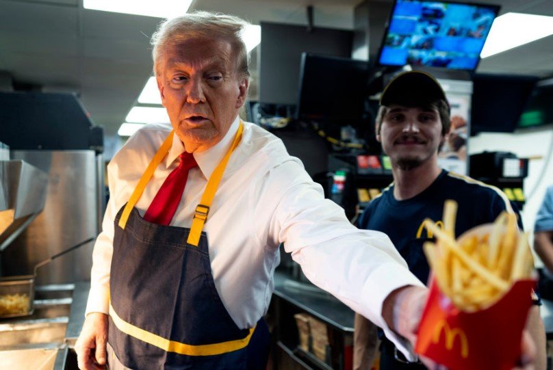 Donald Trump McDonald's truck Saudi Arabia