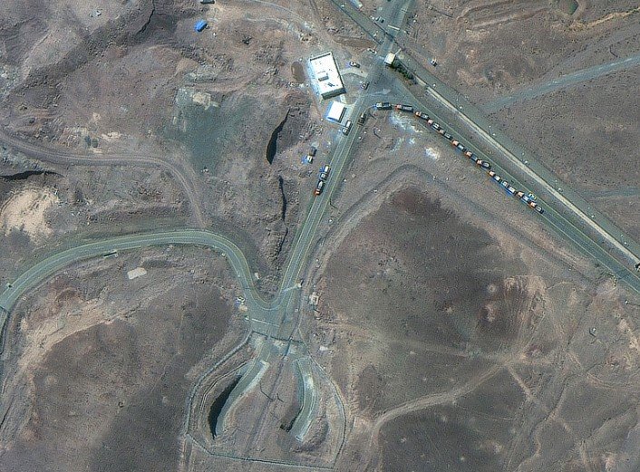 iran nuclear facility rubble aerial photo wikimedia