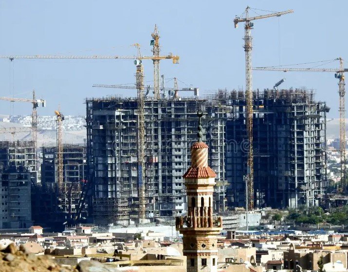 Sheikh Zayed construction site in Cairo