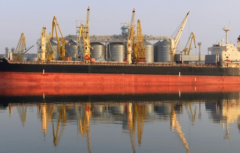 food logistics hub in Egypt grain ships
