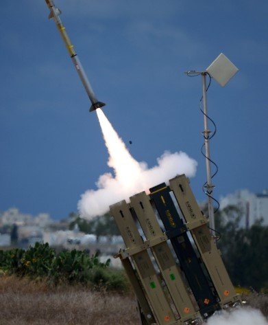 iron dome intercept missile jerusalem
