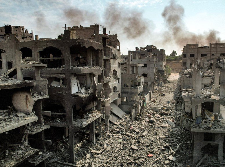 Gaza City airstrike damage