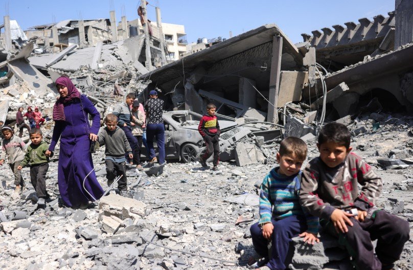 Gaza conflict scene