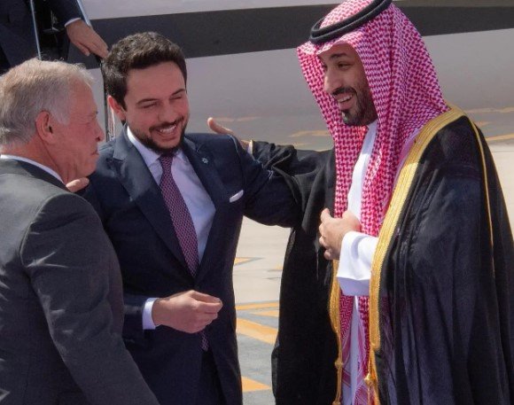 King Abdullah II departure Jordan for Saudi Arabia