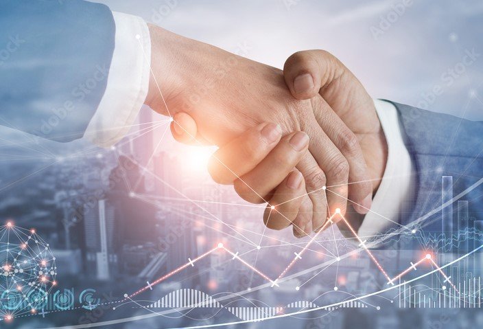 business partnership handshake