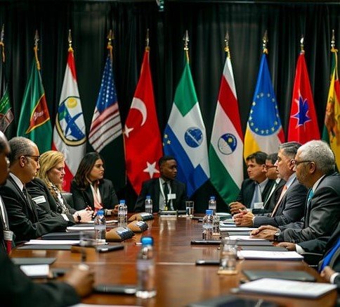 diplomatic meeting