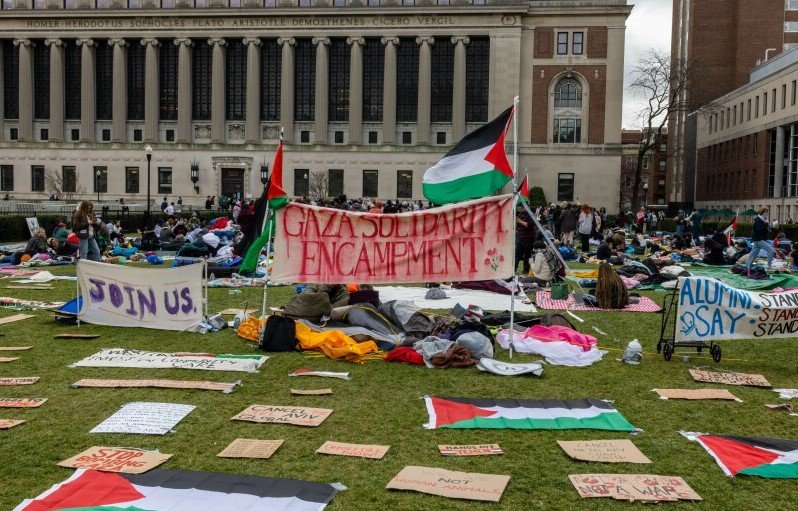 university collaboration protest
