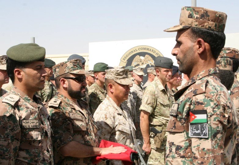 Jordanian army border patrol