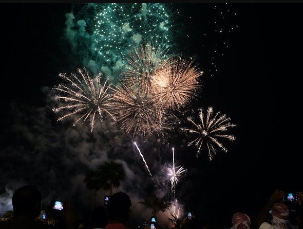 Saudi National Day fireworks