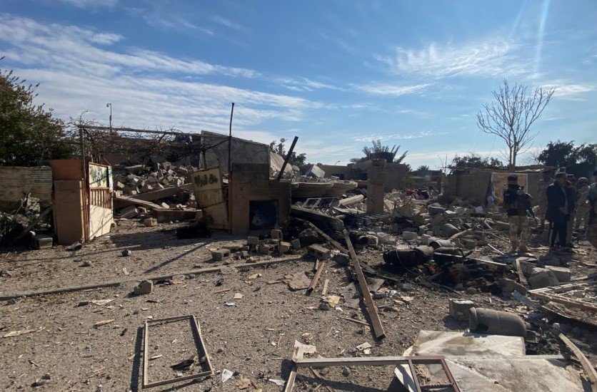 airstrike aftermath