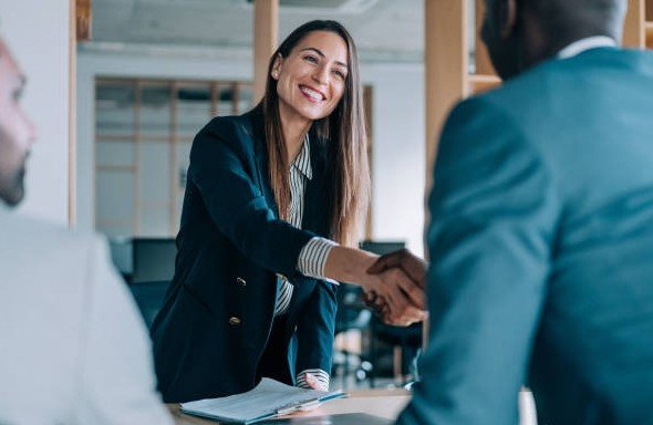 business meeting handshake