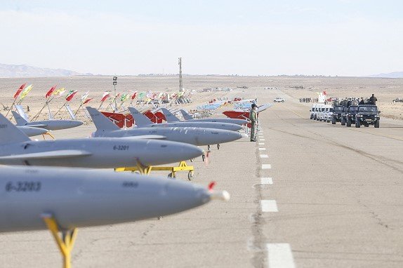 military drone exercise