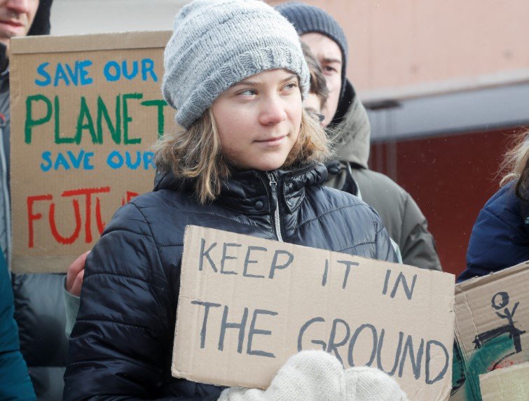 Greta Thunberg protest