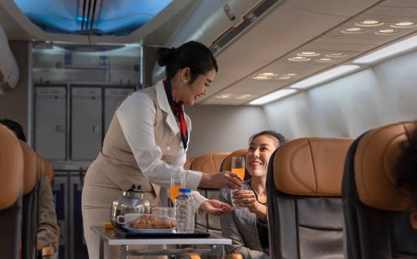 airplane meal service