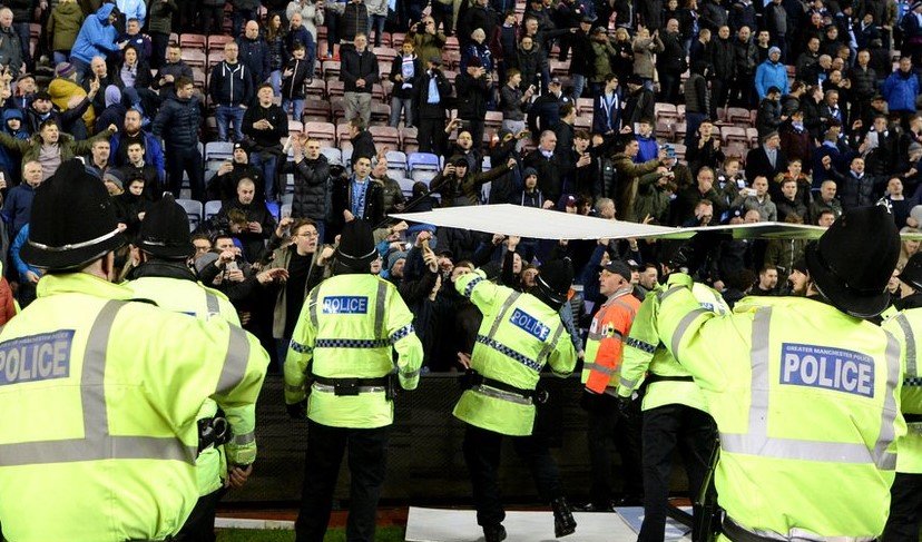 police at football match