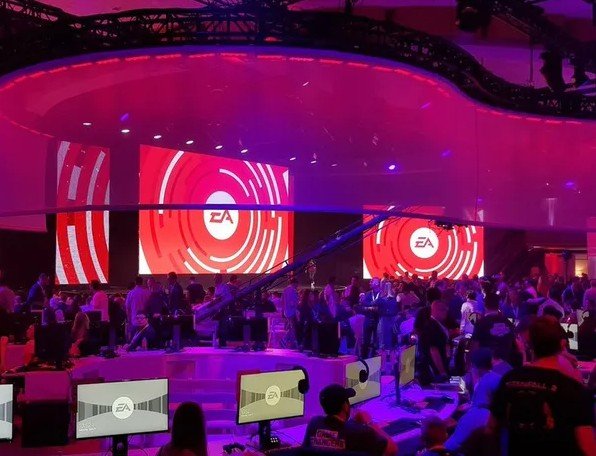 Electronic Arts EA Play event stage crowd