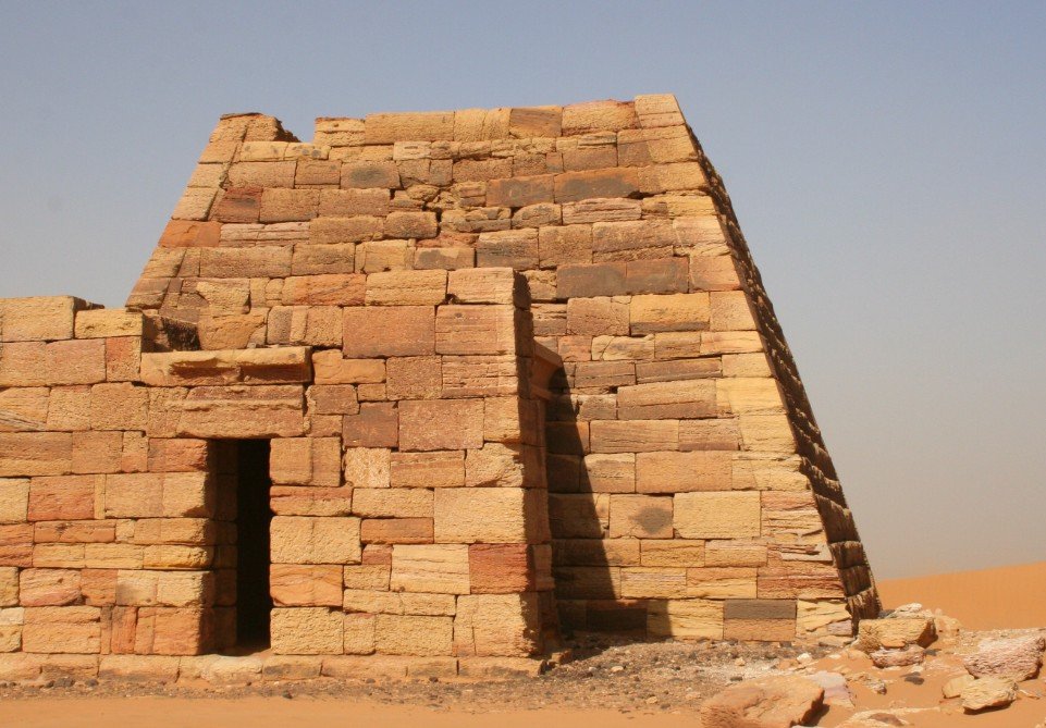 Meroe pyramids Sudan desert