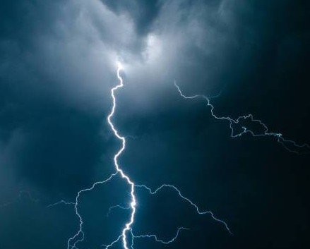 Storm lightning Upper Galilee heavy rain Israel