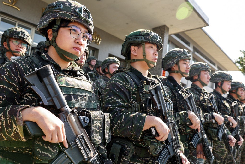Taiwan military Han Kuang exercise reservists