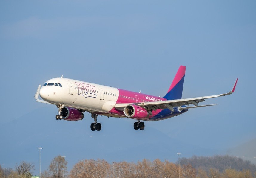 Wizz Air aircraft Ben Gurion Airport Israel