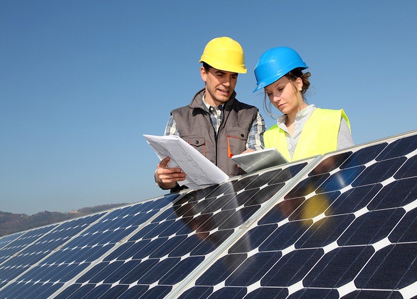 solar plant construction