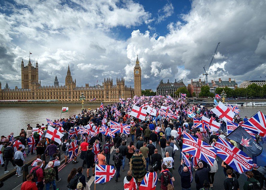 protest crowd london