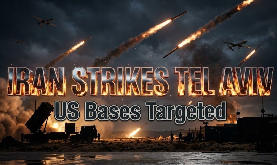 iran missile strike tel aviv and us military bases