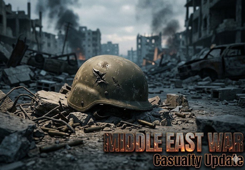 middle east war casualty figures updated