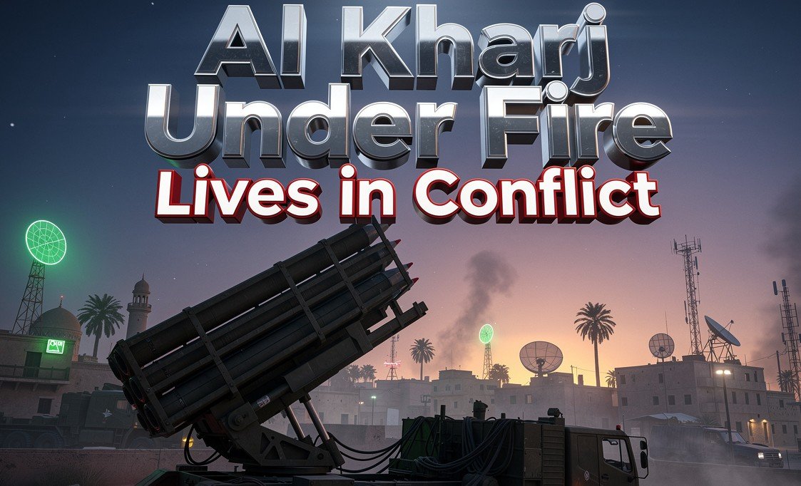 al kharj saudi town under aerial attacks 2026