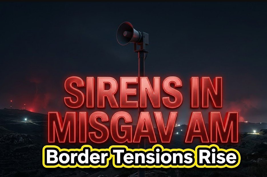 misgav am kibbutz israel air raid sirens border tensions