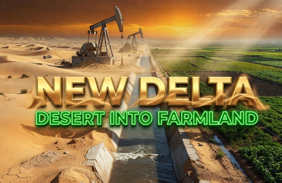 Egypt New Delta desert land reclamation agricultural megaproject 2026