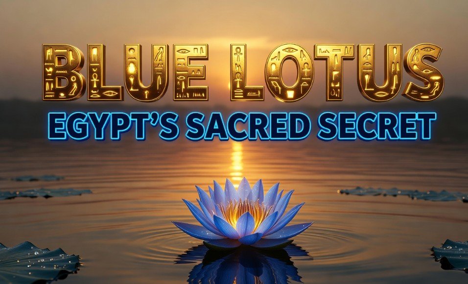 Egyptian blue lotus Nymphaea caerulea sacred Nile water lily