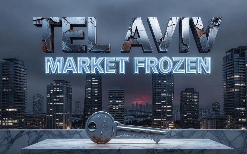 Tel Aviv luxury apartment towers unsold units housing slowdown 2025