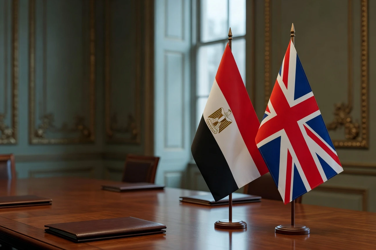 Egypt and Britain meeting on African development and Sudan crisis in London.