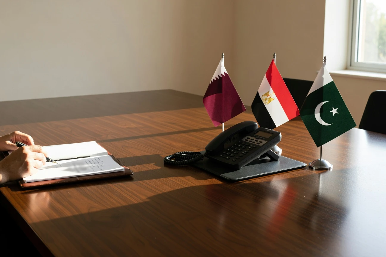 Qatar PM and Egyptian FM coordinate Pakistan-led US-Iran mediation efforts.