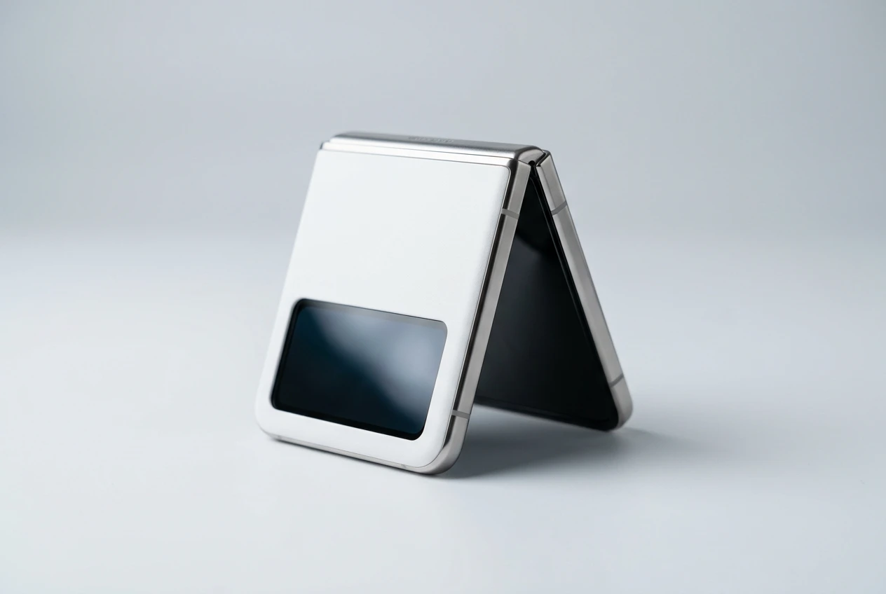 Apple foldable iPhone Ultra leak shows square white book-style design before launch.