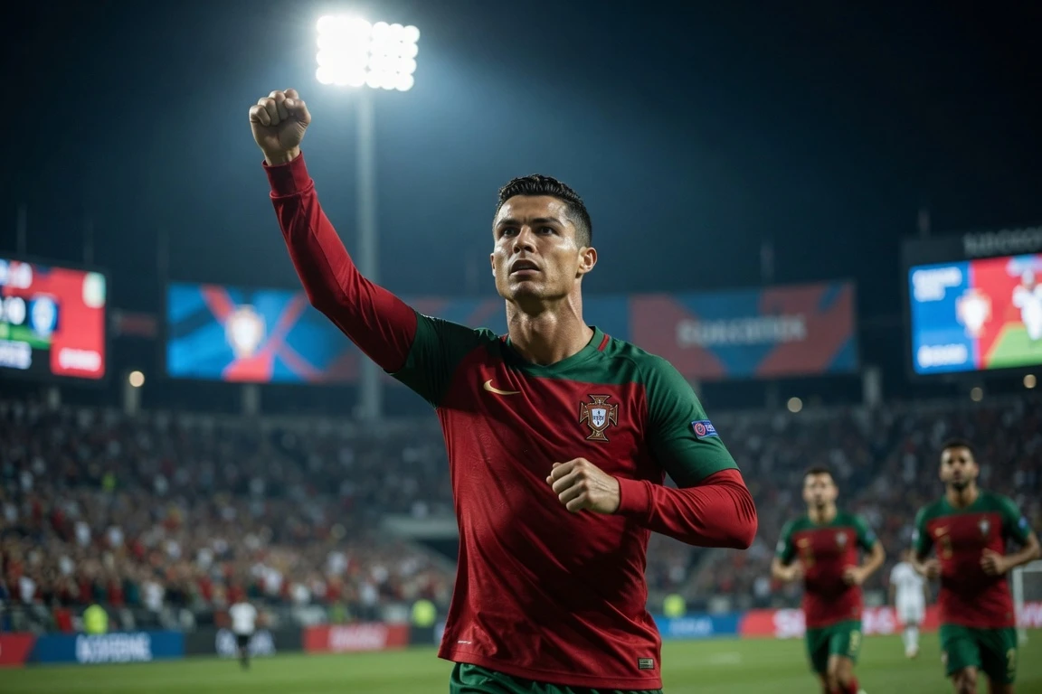Cristiano Ronaldo scores at record sixth World Cup