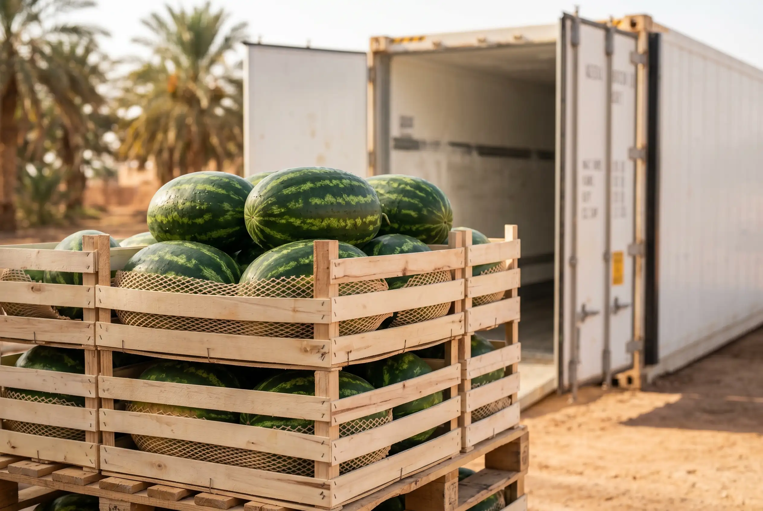 Egyptian watermelon exports reach Europe as first containers ship to Austria this season.