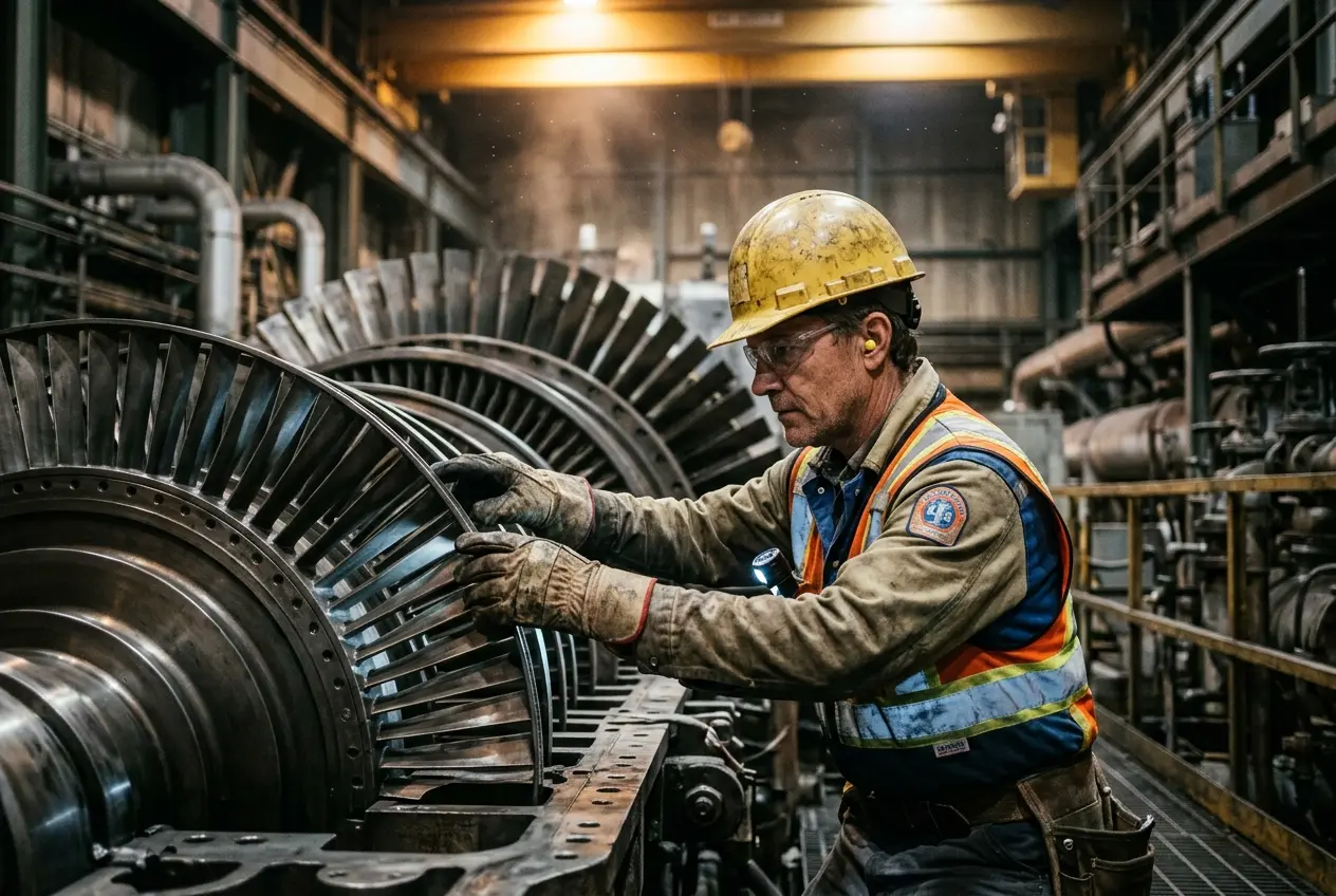 EMC gas turbine maintenance work at Arab Potash plant
