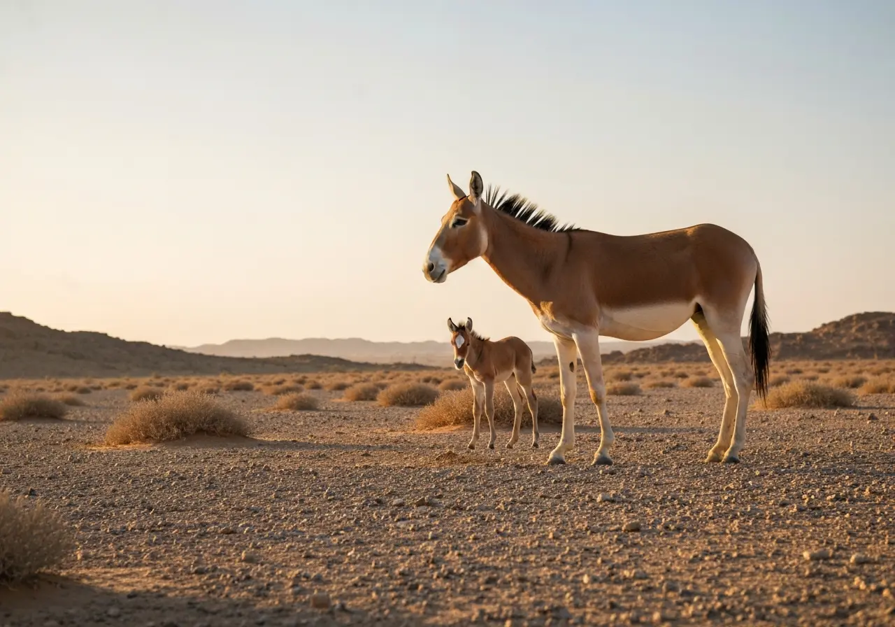 First onager birth in Saudi Arabia in over a century at royal reserve.