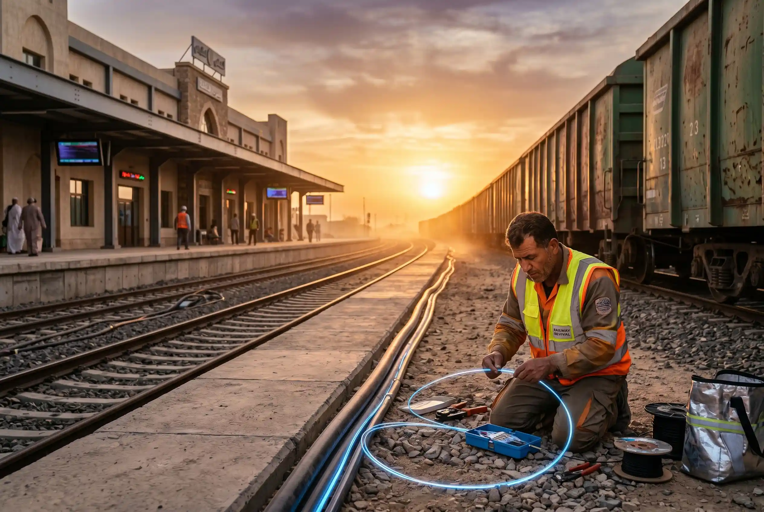 Hejaz Railway revival pairs freight with a parallel fiber route
