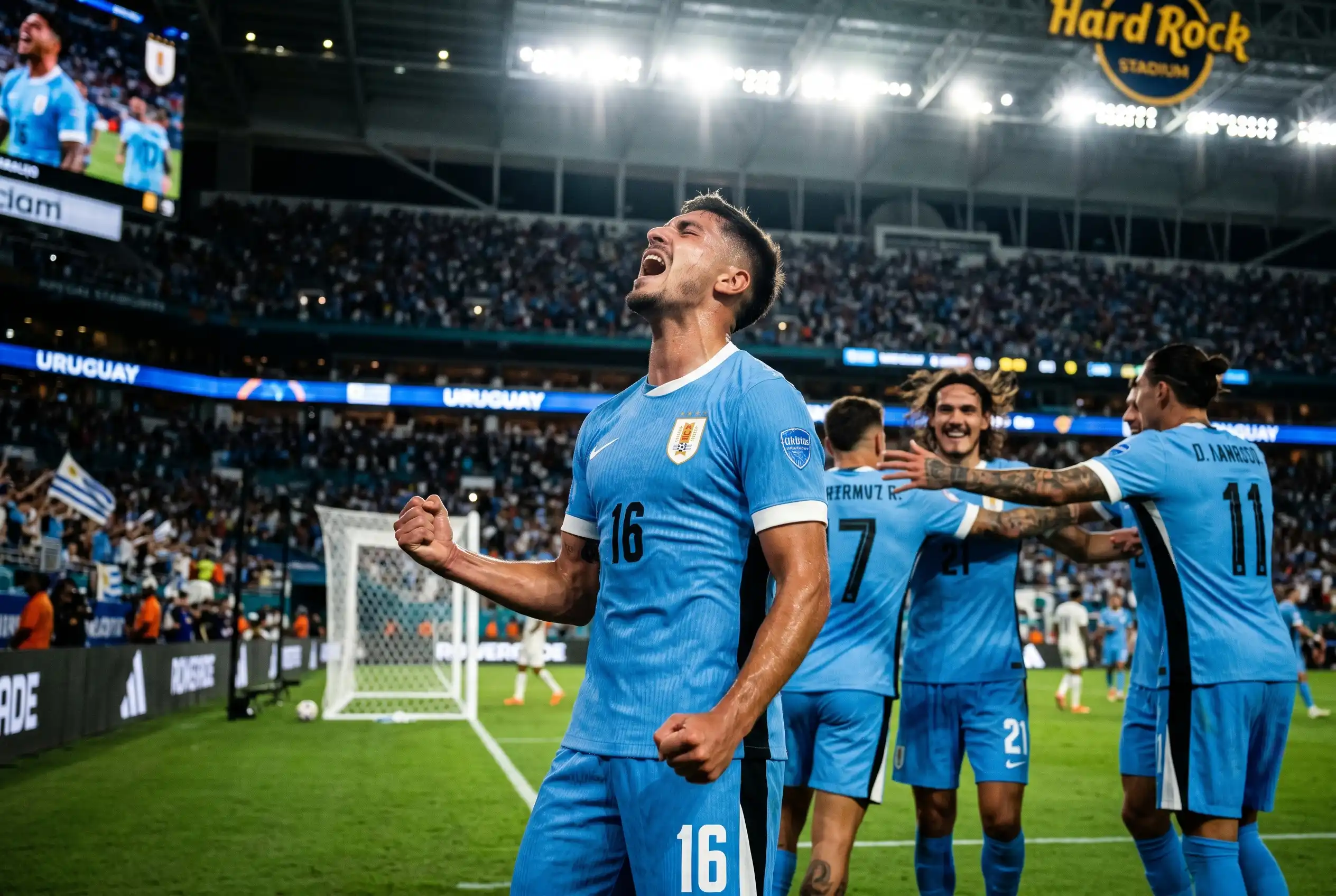 Maxi Araujo 80th minute equalizer Uruguay Saudi Arabia World Cup