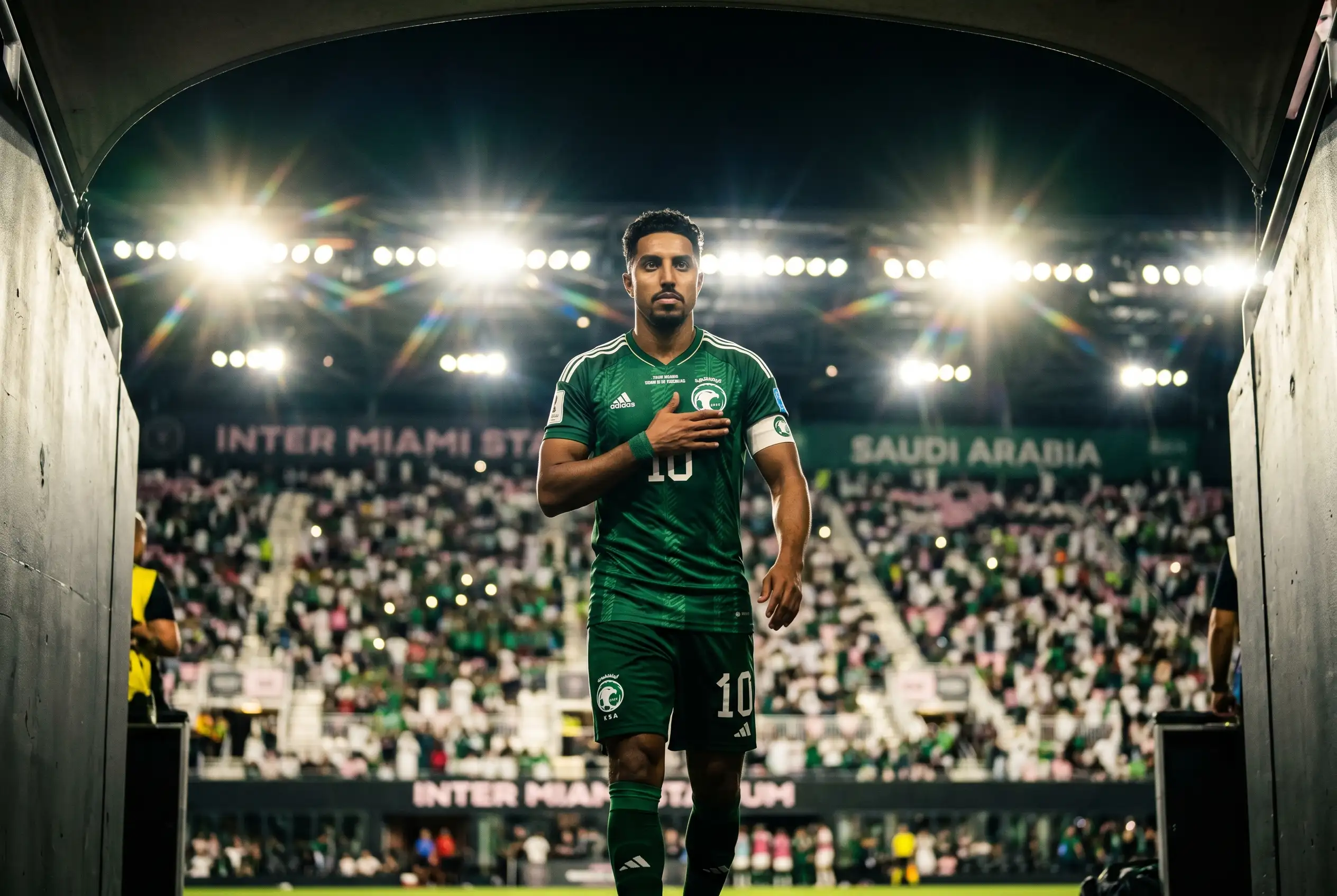 Saudi Arabia captain leads team out at Miami 2026 World Cup opener