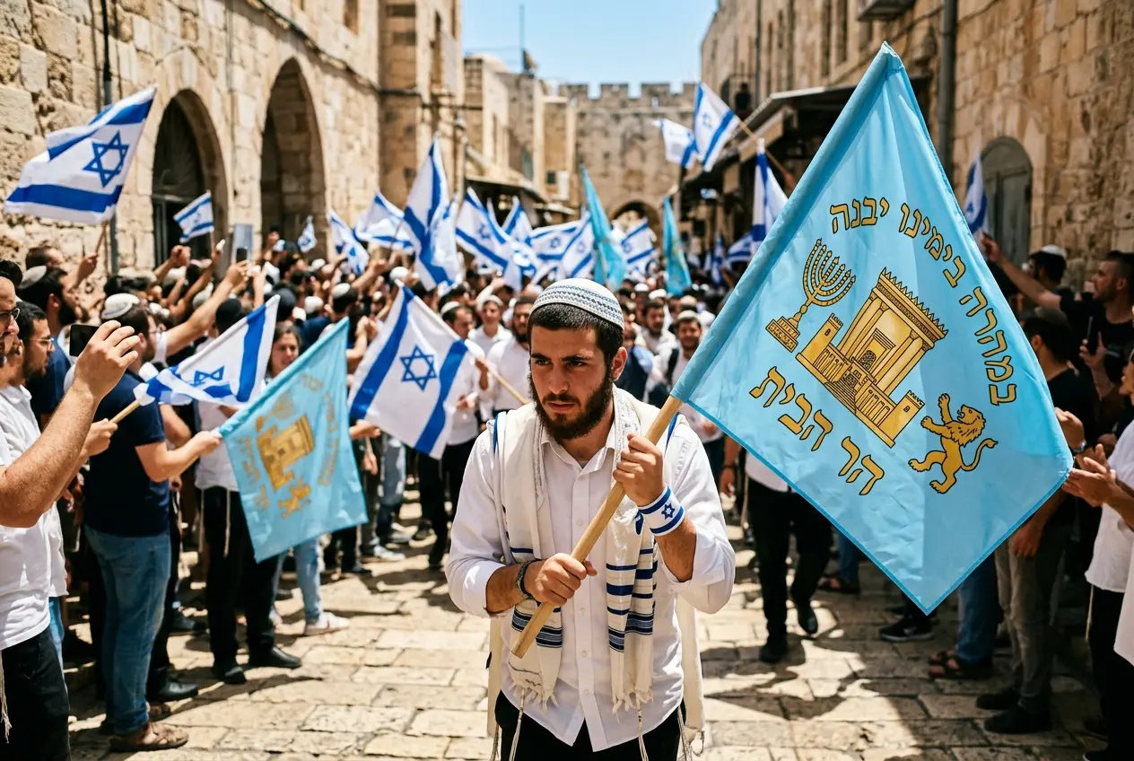 Temple Mount movement marching into Israeli state power